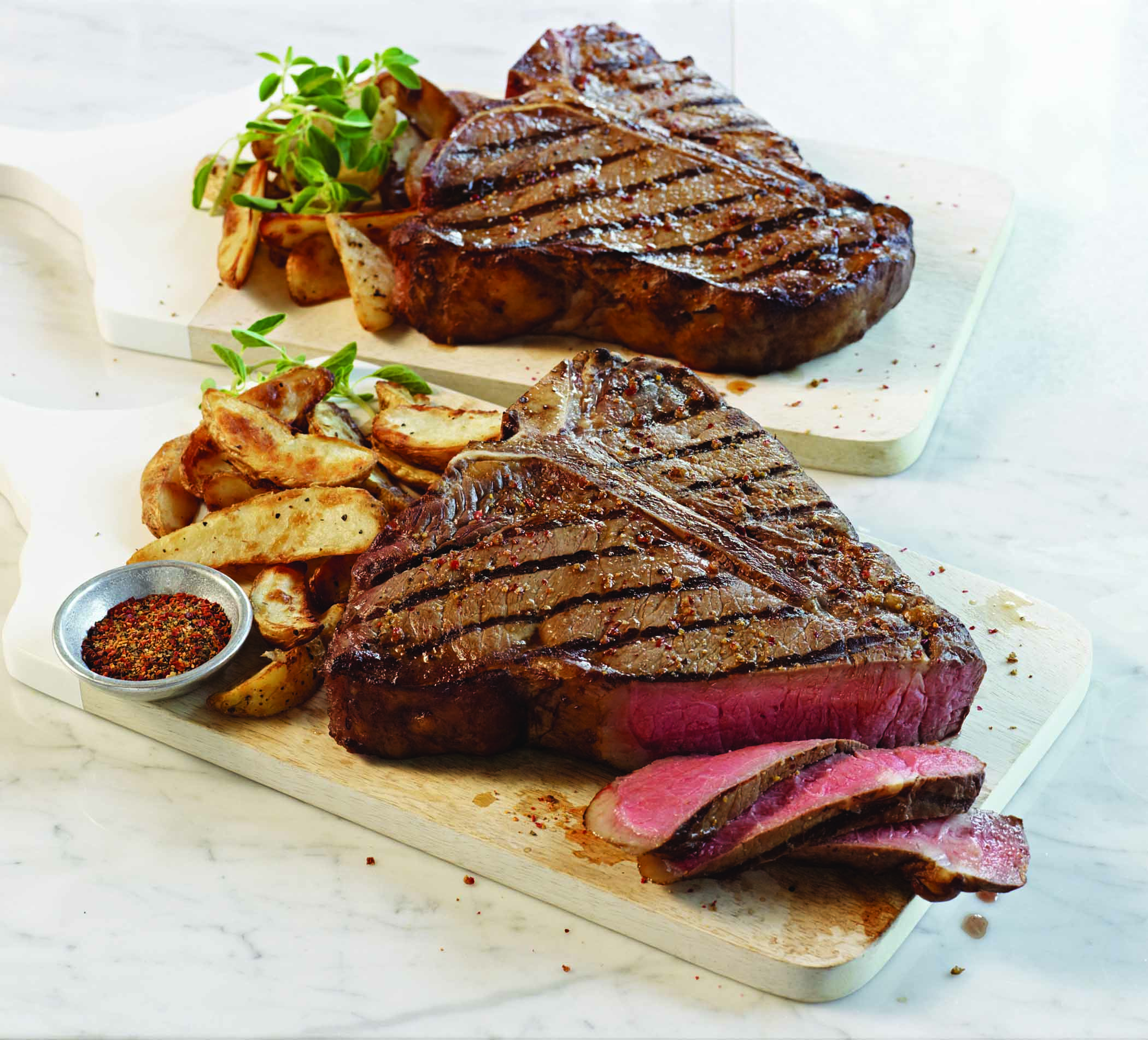 T-Bone Steaks With Steak Rub | Colorado Country Life Magazine