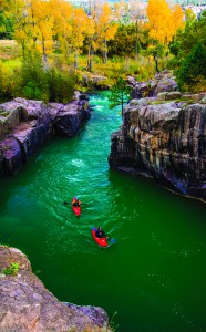 "Kayakers on the Animas River" 
