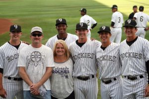 (left to right) Dylan Stamey, Nick Brown, Carma Brown, Correlle Prime (behind Carma), Ryan McMahan, Dom Nunez and Jordan Patterson.