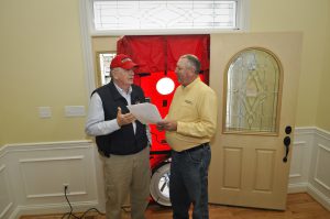 A blower door test can help you identify the air leaks in your home. Photo Credit: Tim Webb for Blue Grass Energy 