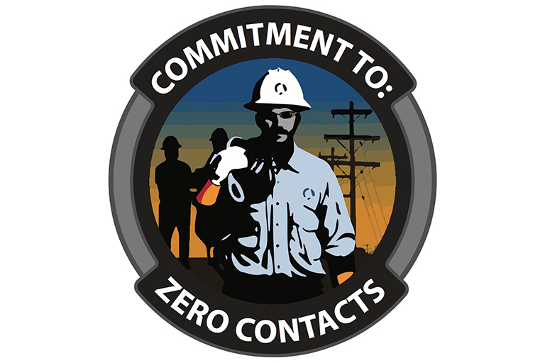 Commitment to zero contacts logo