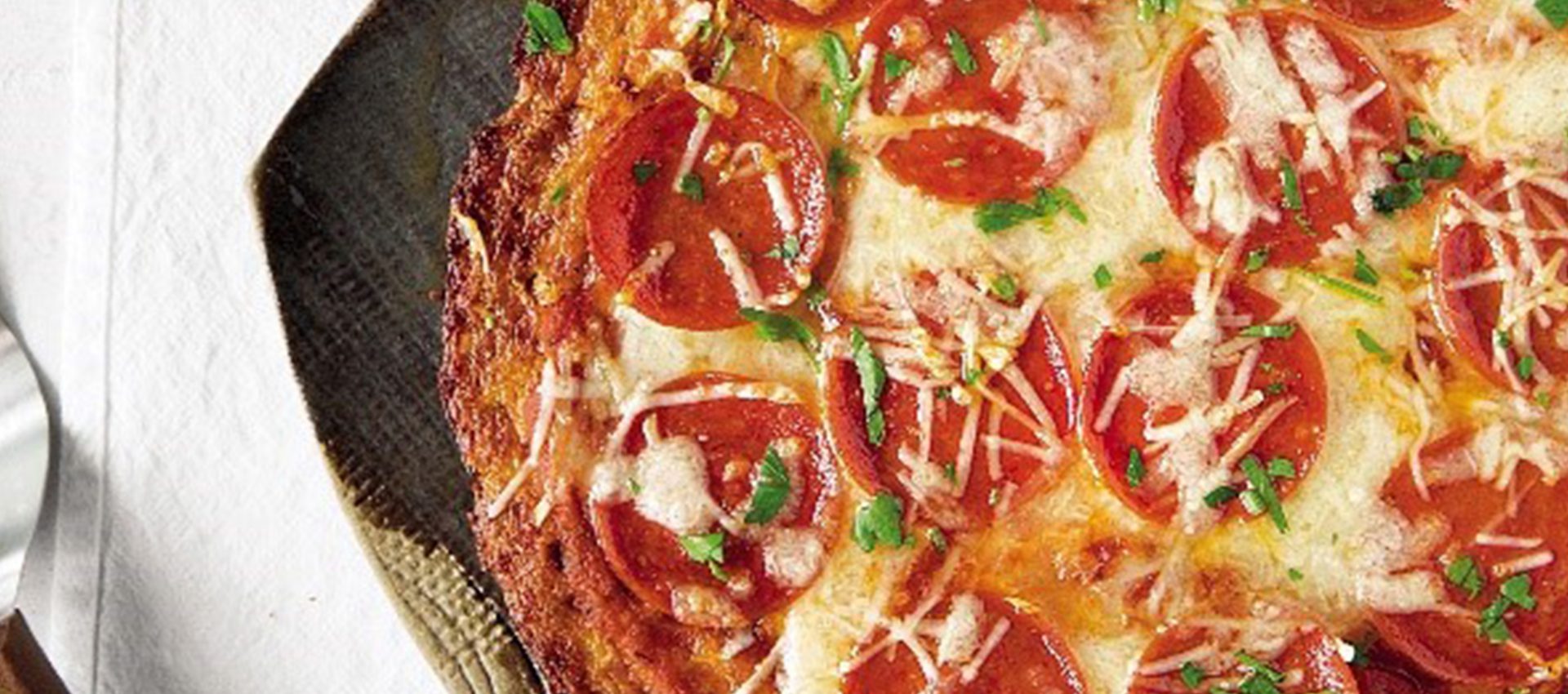 Pepperoni Pizza with Cauliflower Crust - Colorado Country Life Magazine